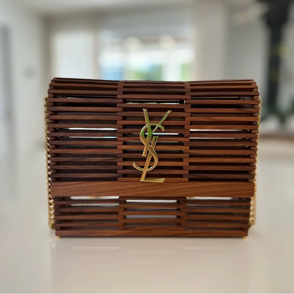 SOLD 🚫SAINT LAURENT Wood Kate Box Bag - Picture 5 of 17